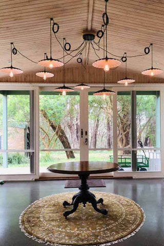 Vintage chandelier for entryway