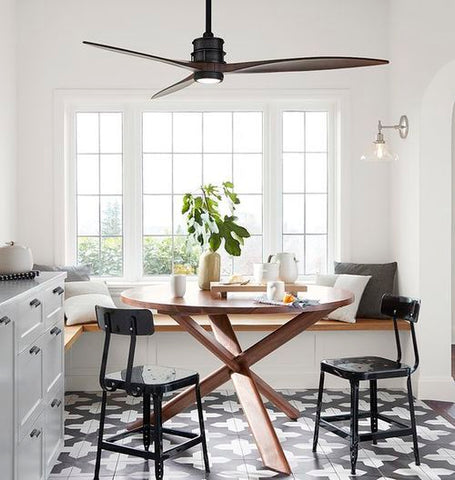 We are loving the dark wood material on this chic modern ceiling lamp that doubles up as a lighting fixture. That’s like hitting two birds with one stone. 