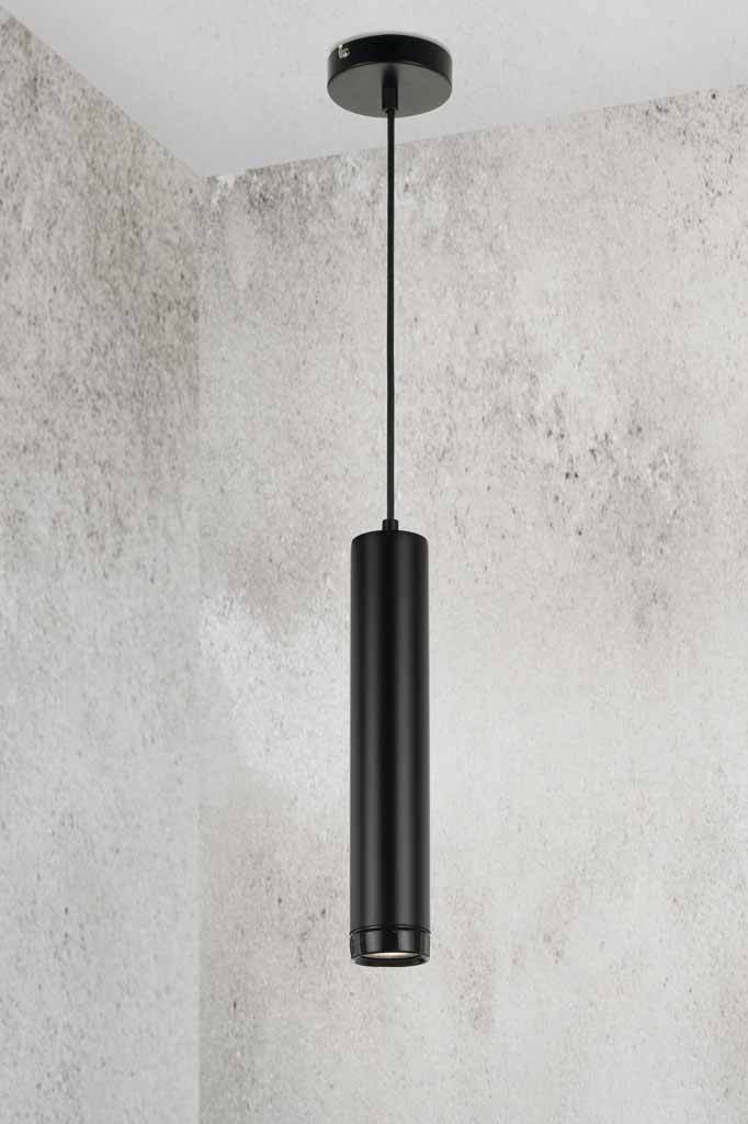 matt black ceiling pendant