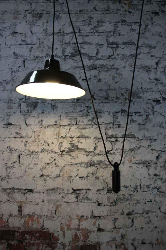 adjustable pendant light pulley