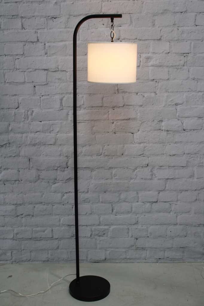 white tall lamp shade