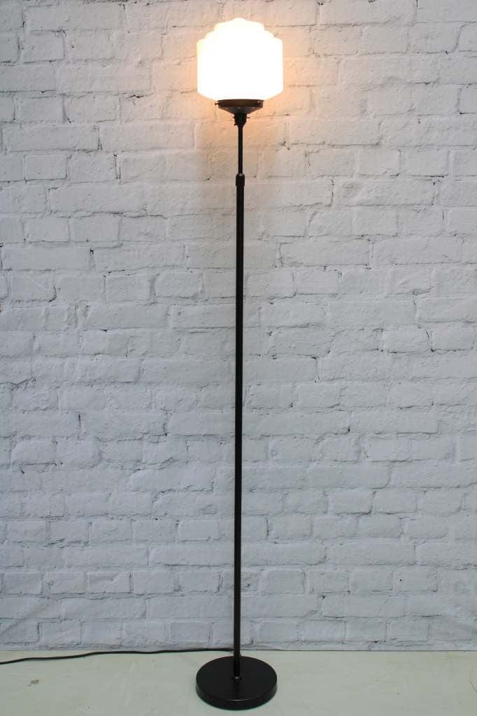 standing glass lamp