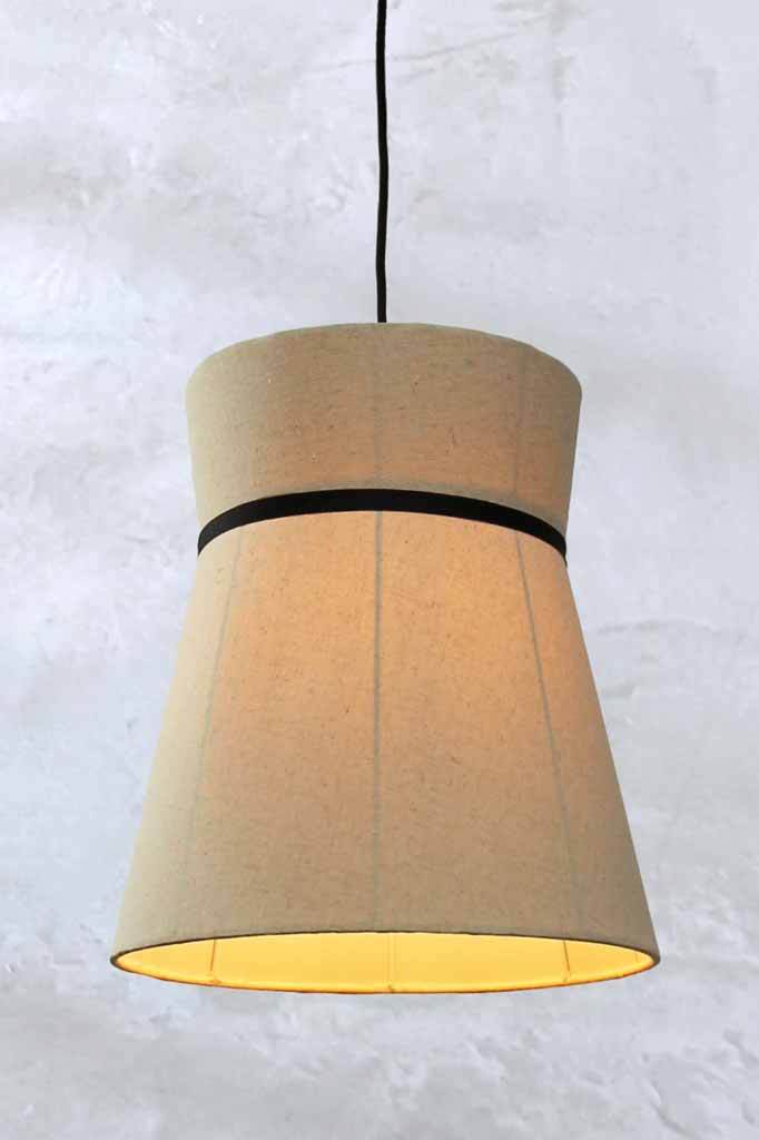 Linen Pendant Lamp Fabric Interior Lights Fat Shack Vintage