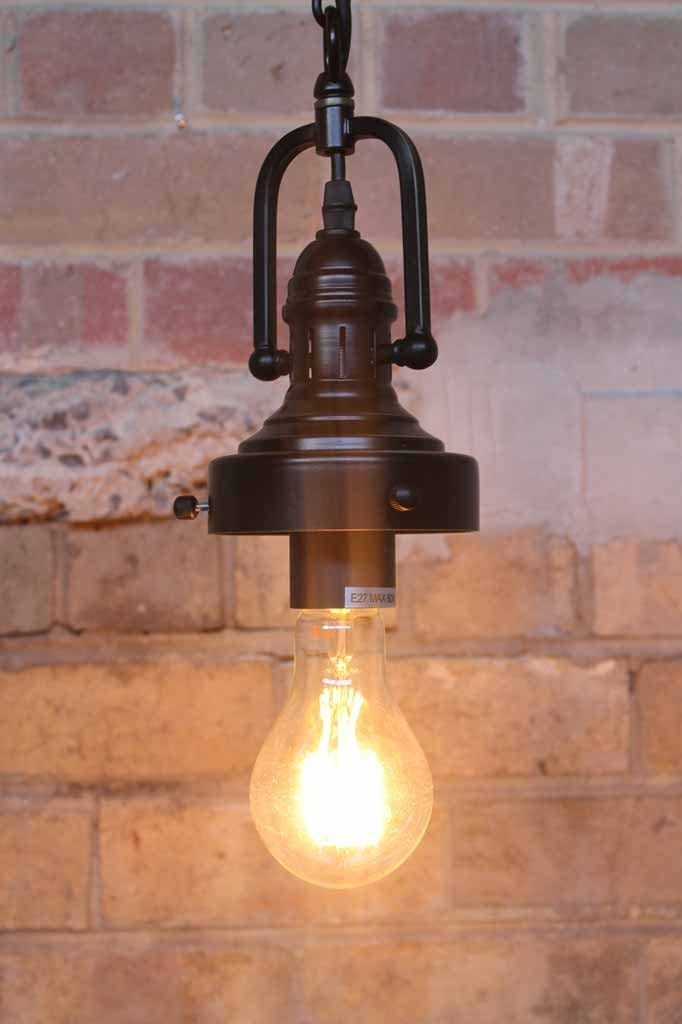 Antique brass track lighting