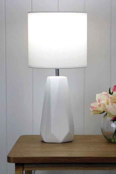 Pleat Ceramic Table Lamp — Fat Shack Vintage