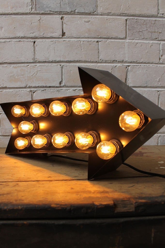 Minimalist Vintage Marquee Lights for Large Space