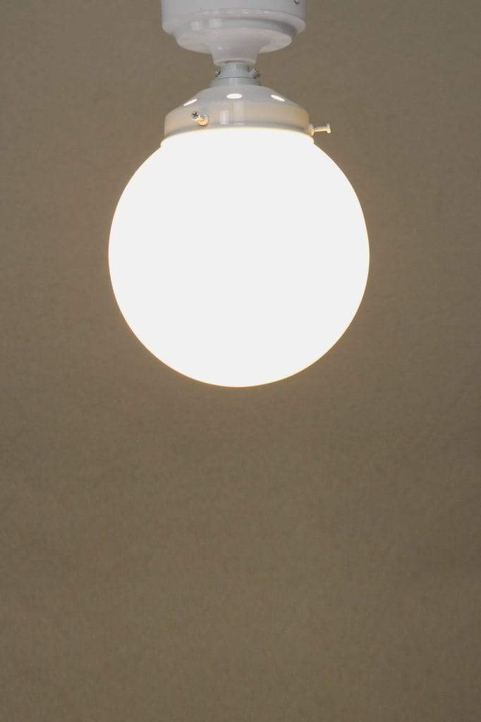 white bathroom ceiling light