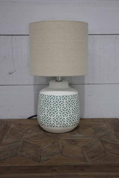 teal table lamp base