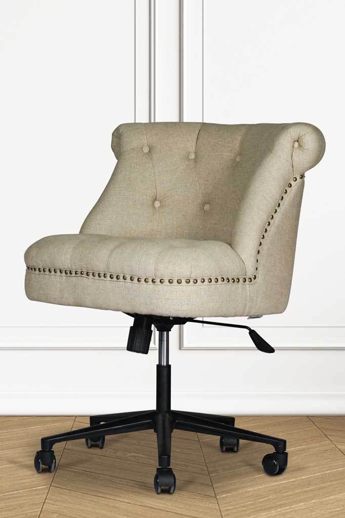 Huxley Tufted Back Fabric Desk Chair Furniture Online Fat