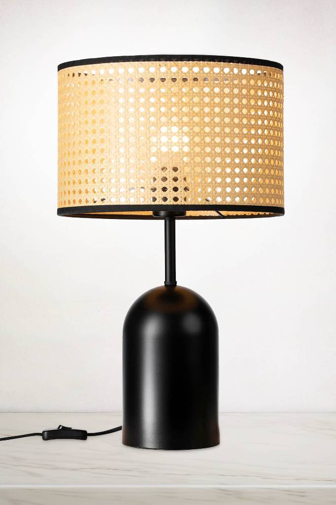 rattan standing lamp shade