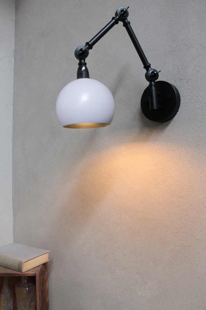 swing arm wall lamp with dimmer