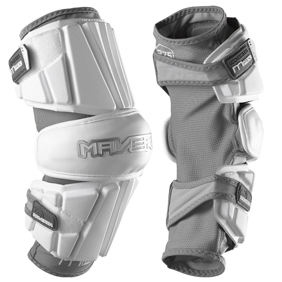 True Frequency 2.0 Hybrid Lacrosse Arm Pads - White