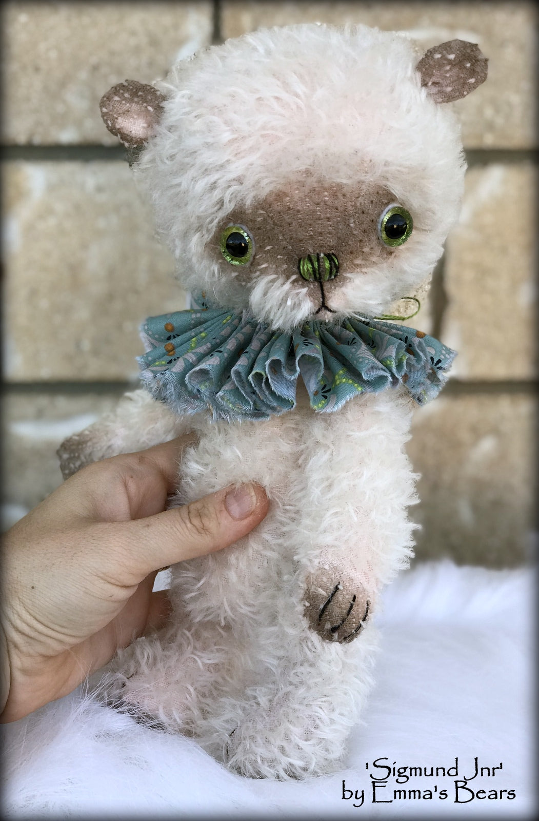 Sigmund Jnr - 11" hand-dyed double thick mohair Artist Bear by Emma's Bears - Limited Edition