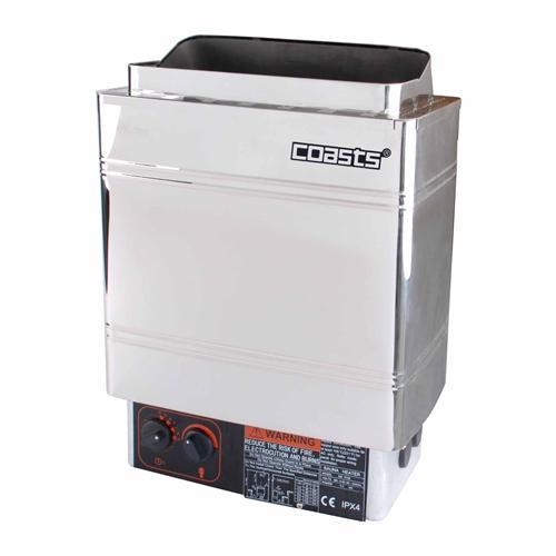 COASTS Sauna Heater for Spa Sauna Room - 6KW - 240V - Inner Controller - Stainless Steel Shell