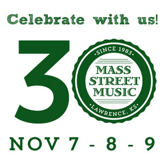 30th Anniversary graphic for Mass Street Music