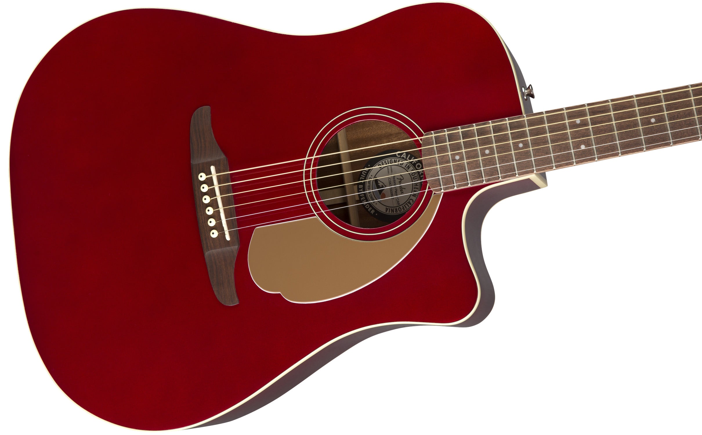 Fender Acoustic Redondo Player - Apple Red WN | Mass Street Music