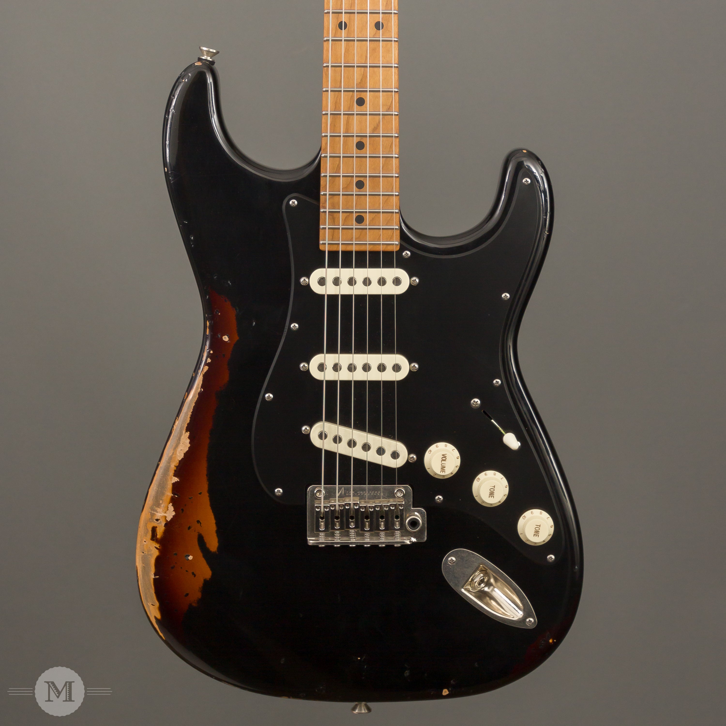 Tom Anderson Electric Guitars Icon Classic Black Over Tobacco Dist Mass Street Music Store