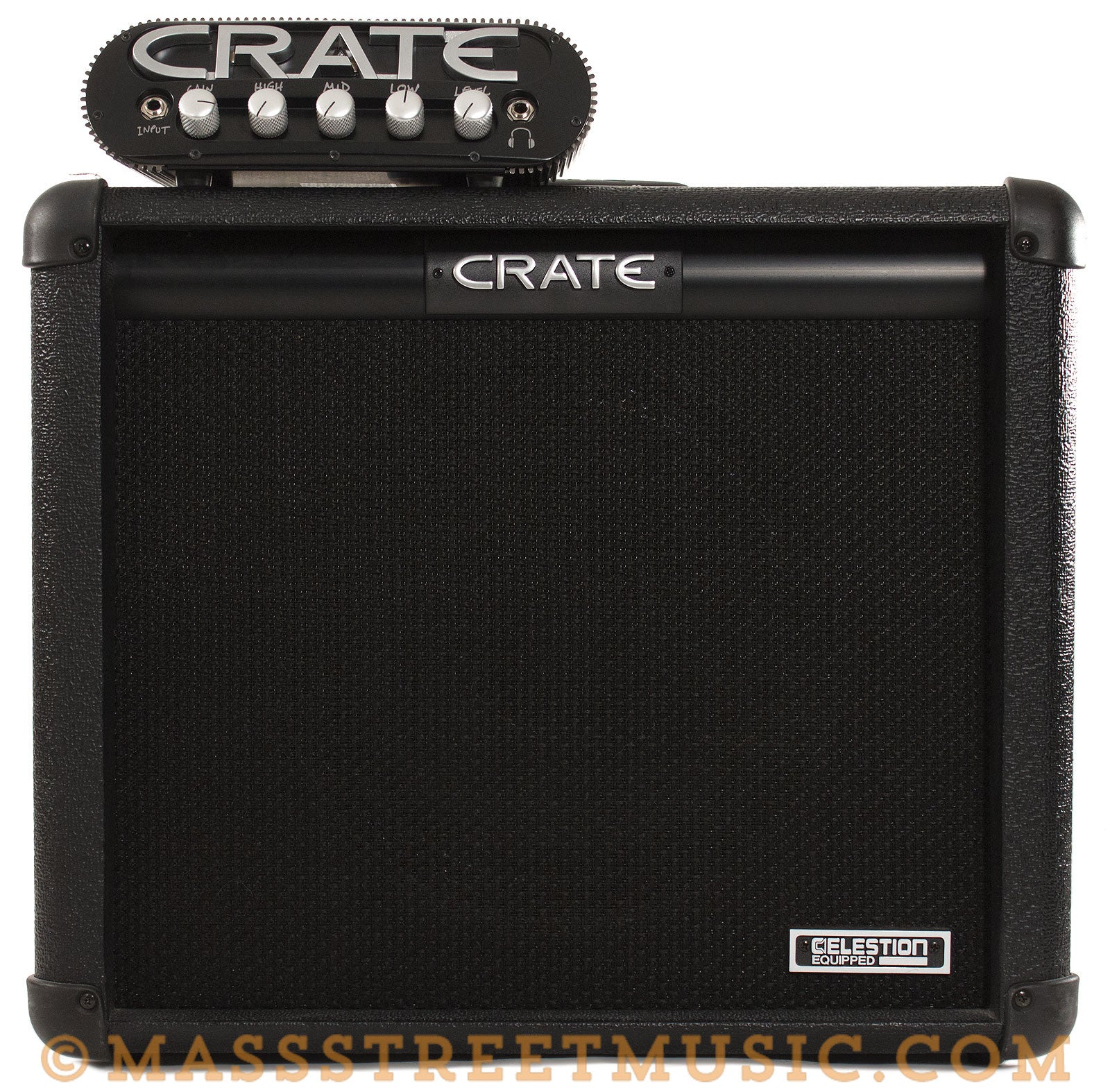 Crate Power Block Amp Head And GT112SL 1x12 Speaker Cabinet Mass