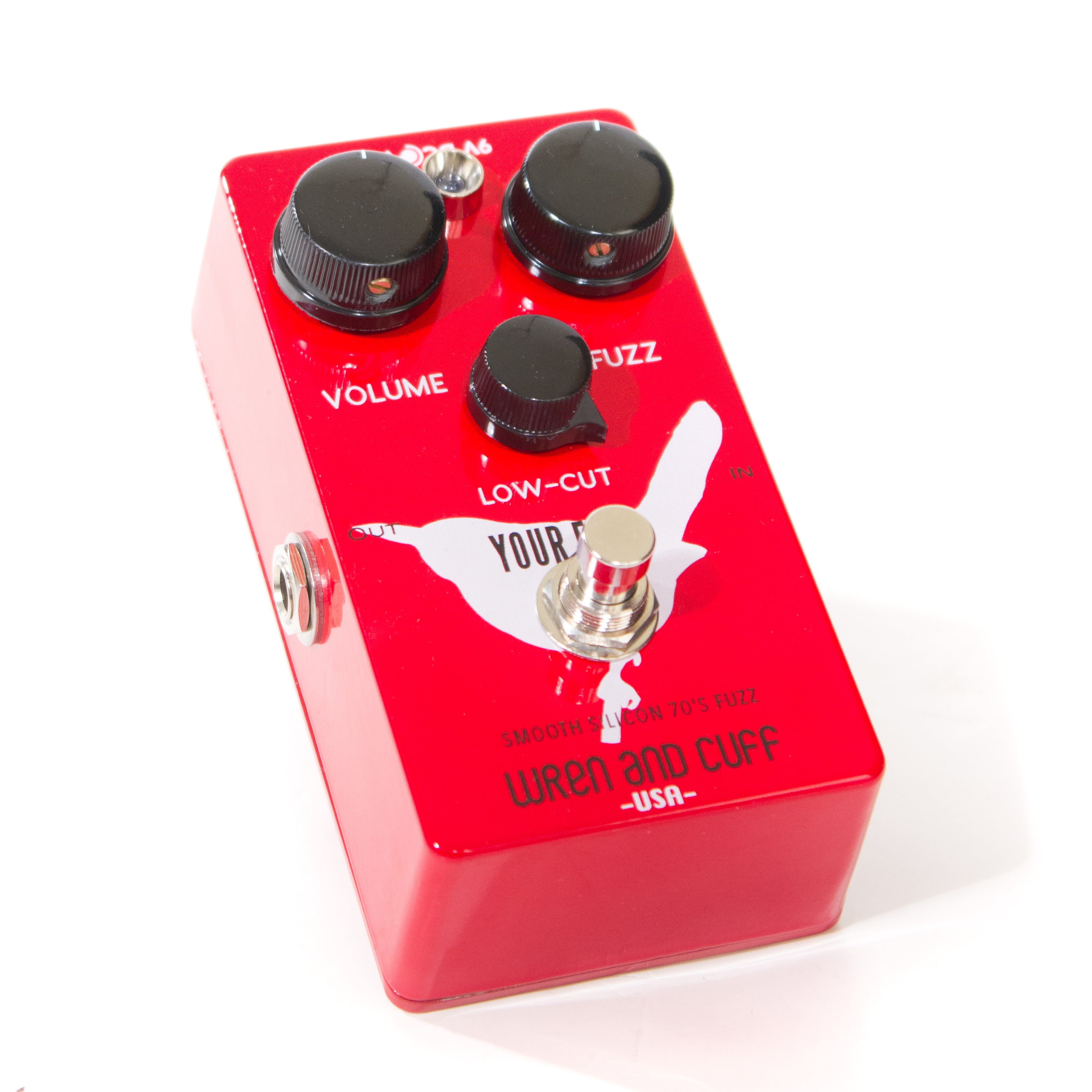 Wrena and Cuff Your Face 70s Fuzz Pedal in Red | Mass Street Music