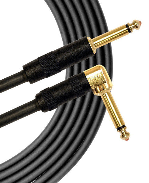 Mogami 10' Gold Right Angle Instrument Cable | Mass Street Music