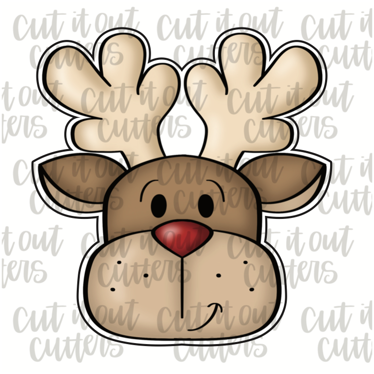 Christmas Reindeer Cookie Cutter – Cut It Cutters
