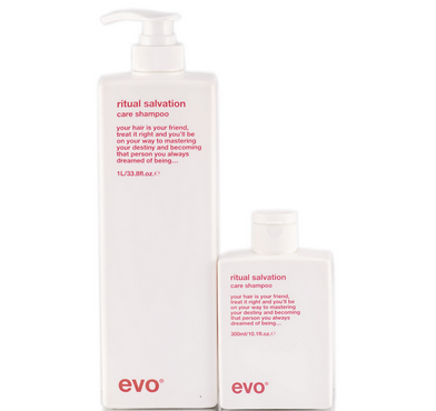 evo Ritual Salvation Repairing Shampoo Blur Makeup