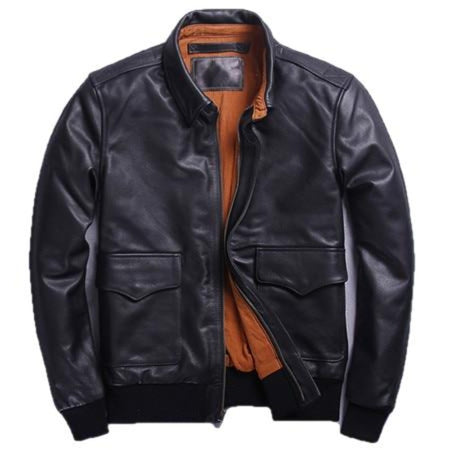 US A2 Flight Mens Bomber Genuine Leather Jacket — Inland Leather Co