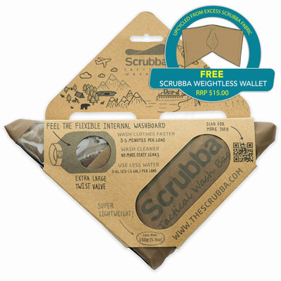 Scrubba wash bag - Tiny washing machine for apartments & travel