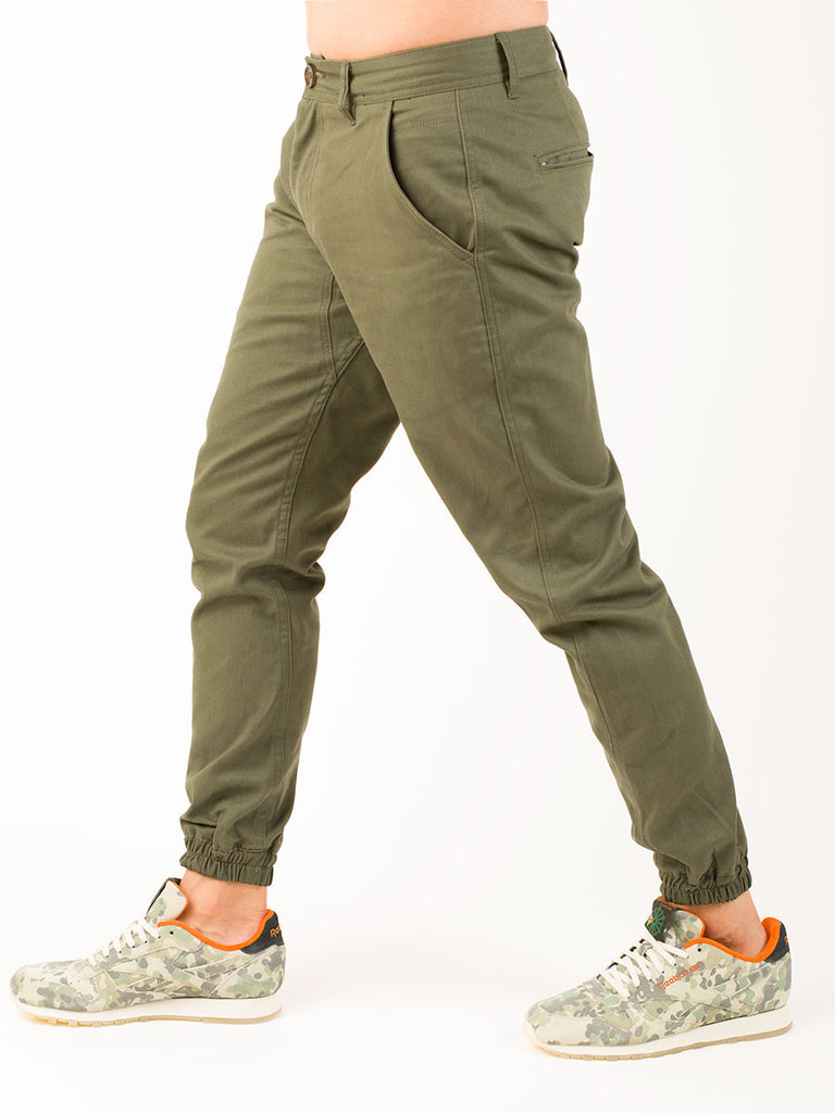 Signature Jogger in Olive – chromAkin Clothing