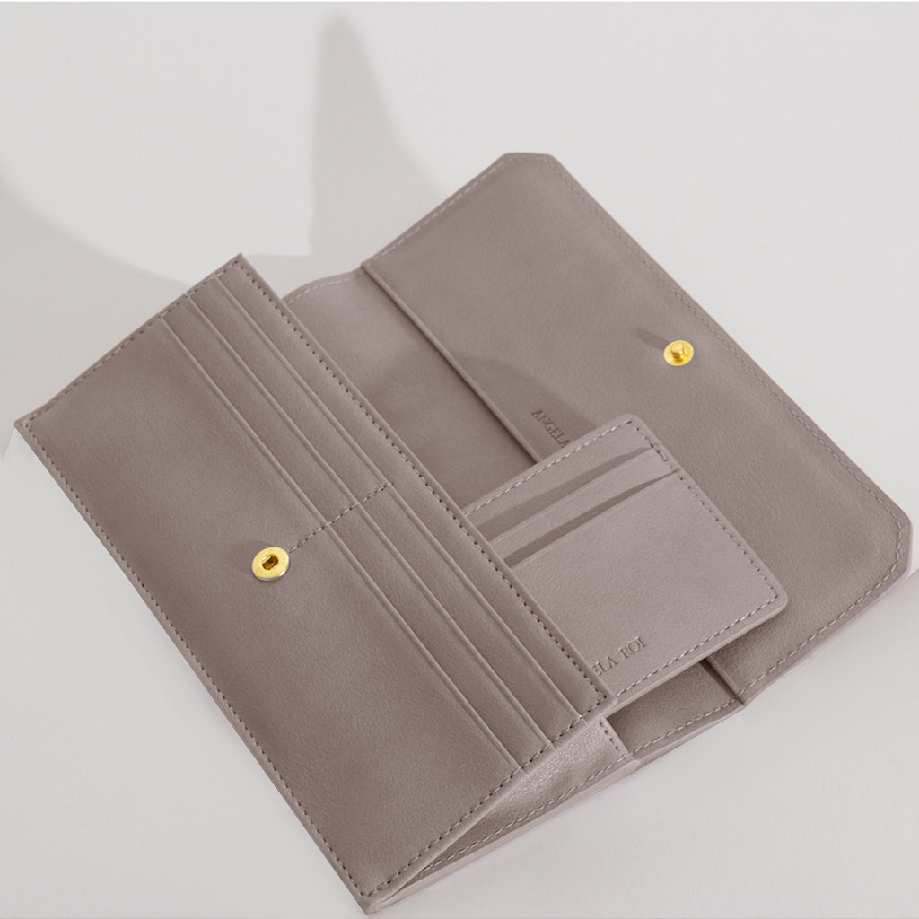 Olivia Slim Wallet - Taupe Gray