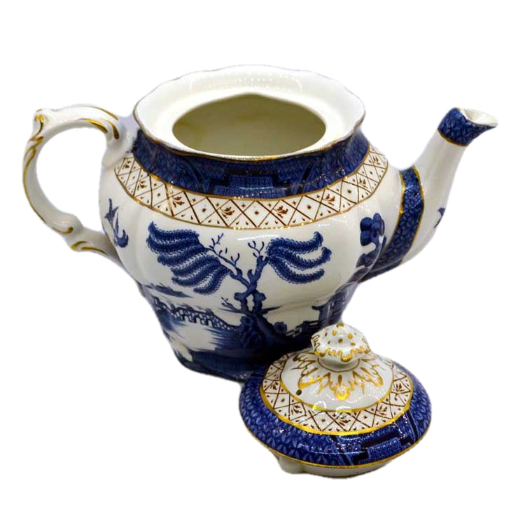 Booths Real Old Willow Teapot 1912 - 1930 Antique Blue and White China ...