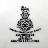 cambridge royal doulton marks