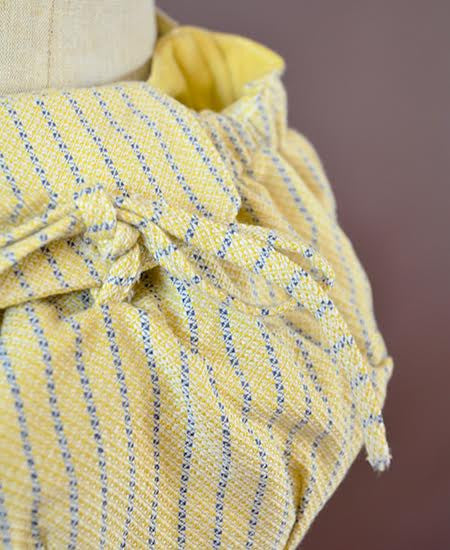 【送料無料】Maria La Rosa / belt pouch in fabric Damina (yellow)