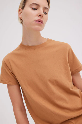 rust coloured t-shirt by Jac and Jack