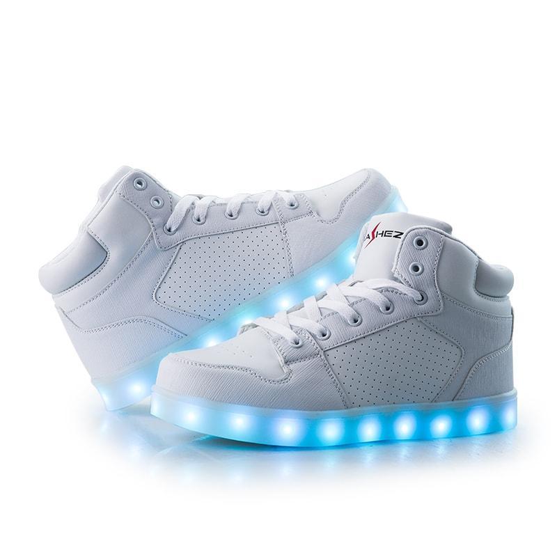 LED White Edition LED Light up Trainers 