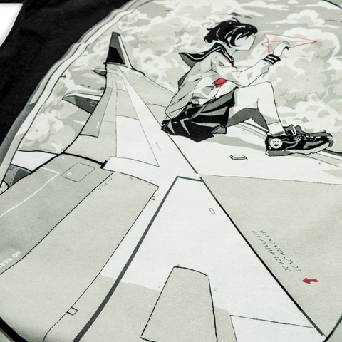 Paper Plane anime t-shirt by Boomslank