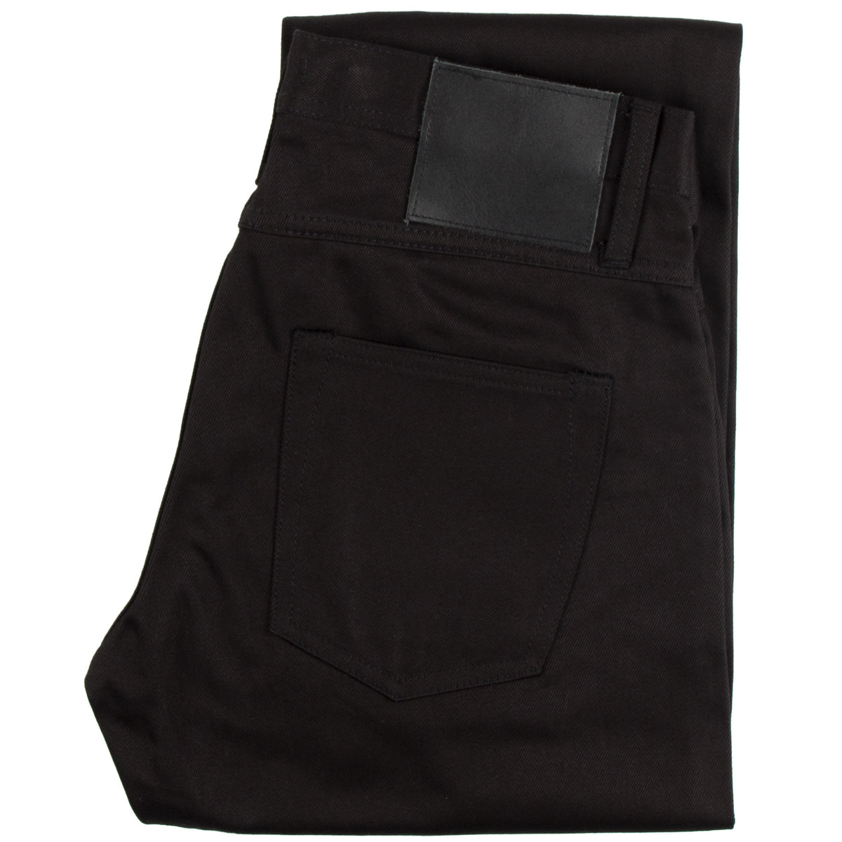 UB355 Straight Fit 12.5oz Black Selvedge Chino | The Unbranded Brand