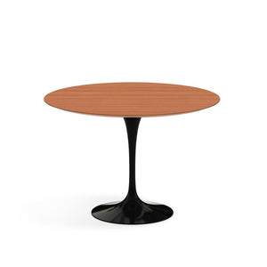 Saarinen 42" Round Dining Table Dining Tables Knoll Black Pearwood 