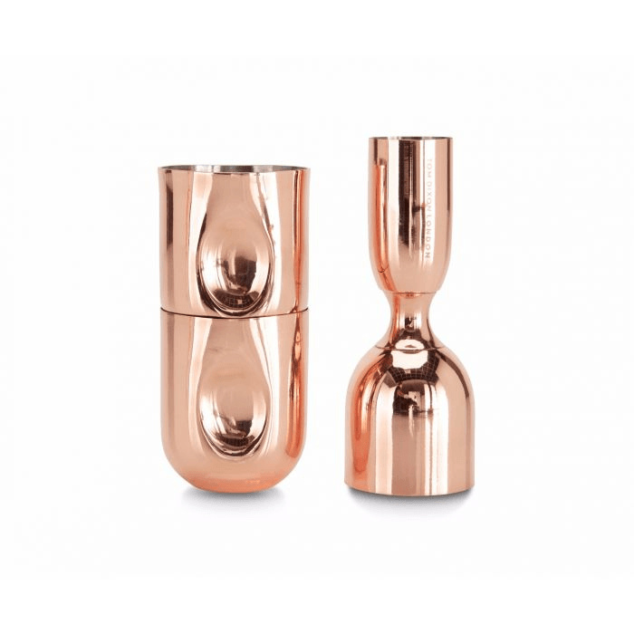 Plum set of 2 martini glasses in metallic - Tom Dixon