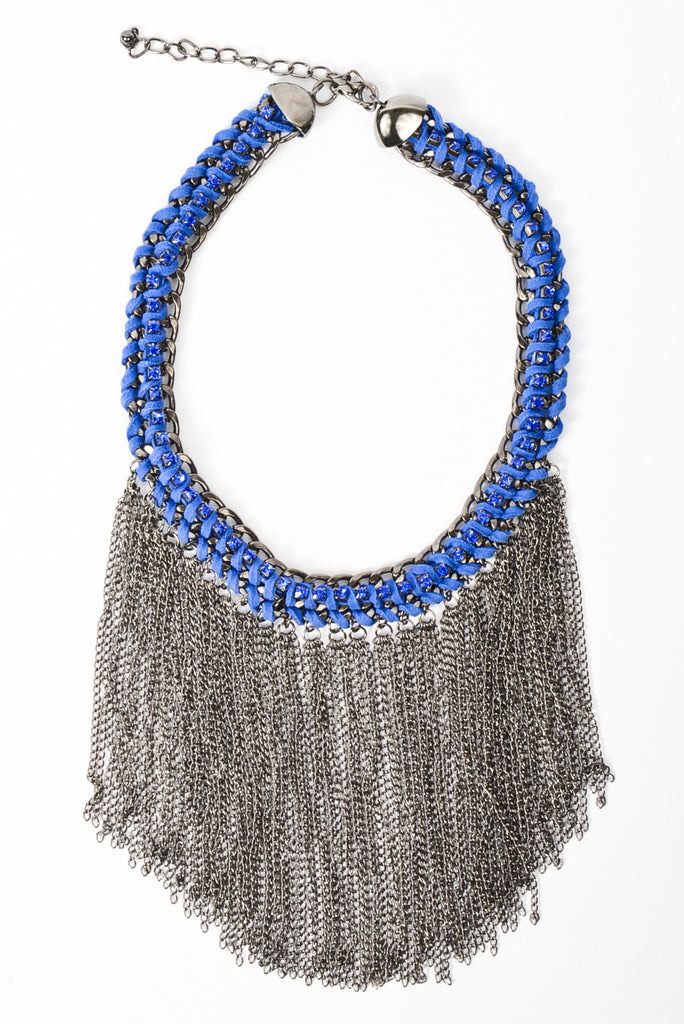 Falling Fringe Chain Necklace – Women's High Street Fashion ...