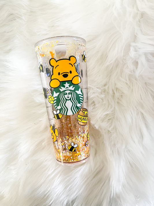 Hello Kitty - Snow Globe Glitter Flow Cup – The Blushing Boston