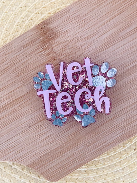Vet Tech - Light Pink - Badge Reel – The Blushing Boston