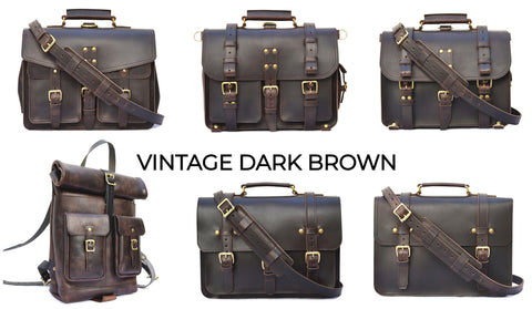 Vintage Brown Leather Bags