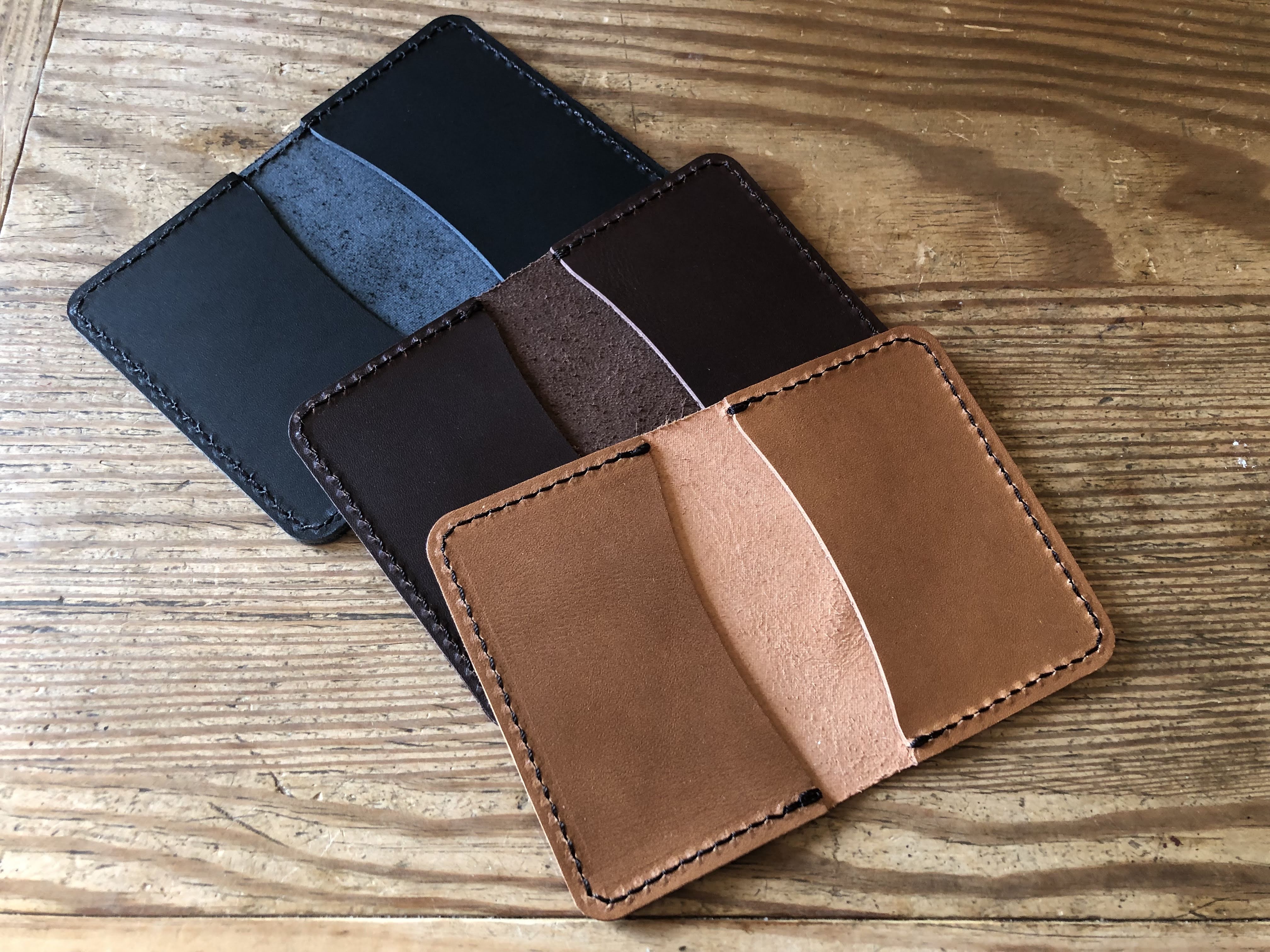Leather Business Card Wallet - Simple Slim Card Case – Marlondo Leather Co.