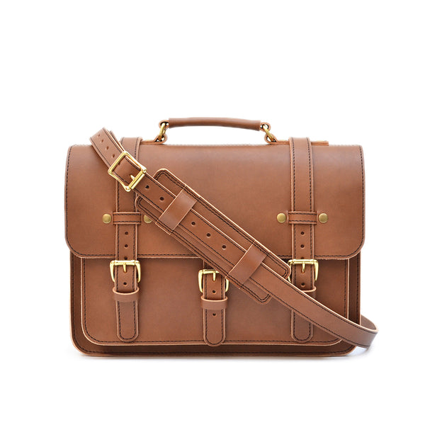 Businessman's Briefcase - Mens Leather Laptop Messenger Bag – Marlondo ...