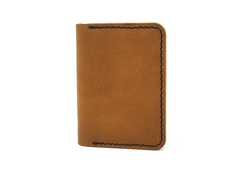 Mens Leather Business Card Wallet - Handmade Simple Slim Card Case ...