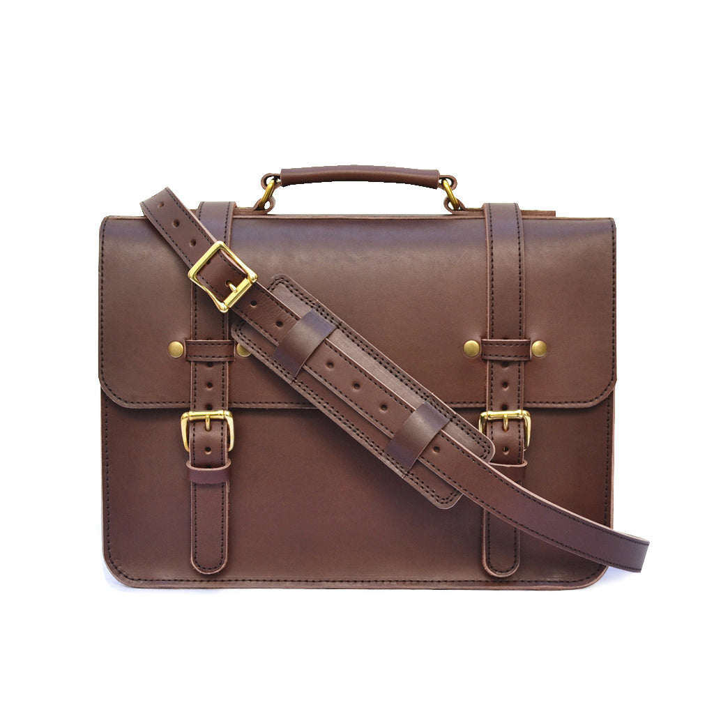 simple leather briefcase