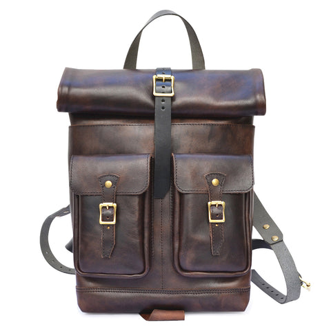 Double Space Briefcase - Large Leather Laptop Messenger Bag – Marlondo ...