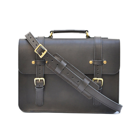 Simple Briefcase - Leather Laptop Messenger Bag – Marlondo Leather Co.