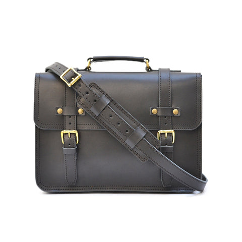 Simple XL Briefcase - Leather Laptop Messenger Bag – Marlondo Leather Co.